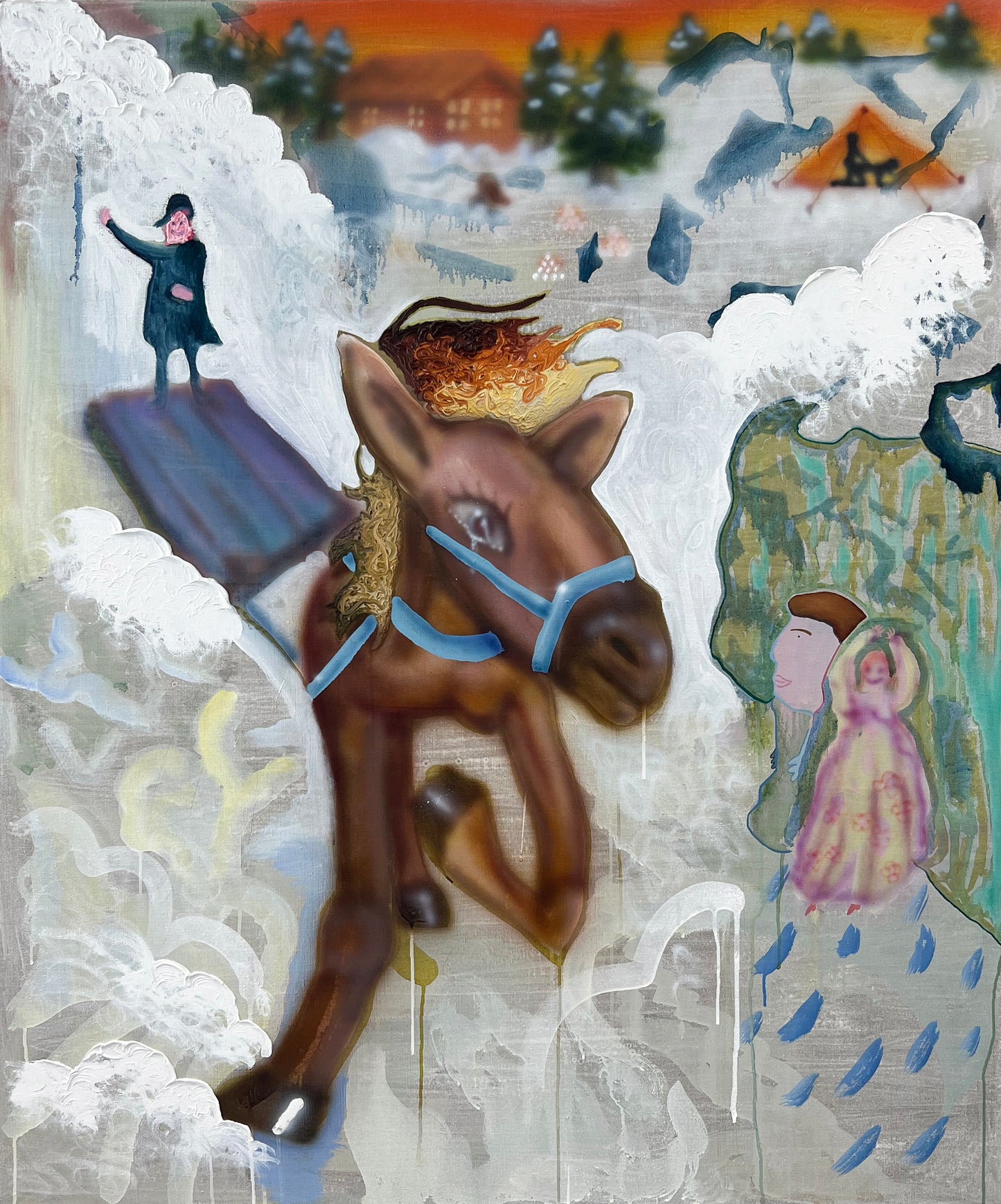 Galloping pegasus