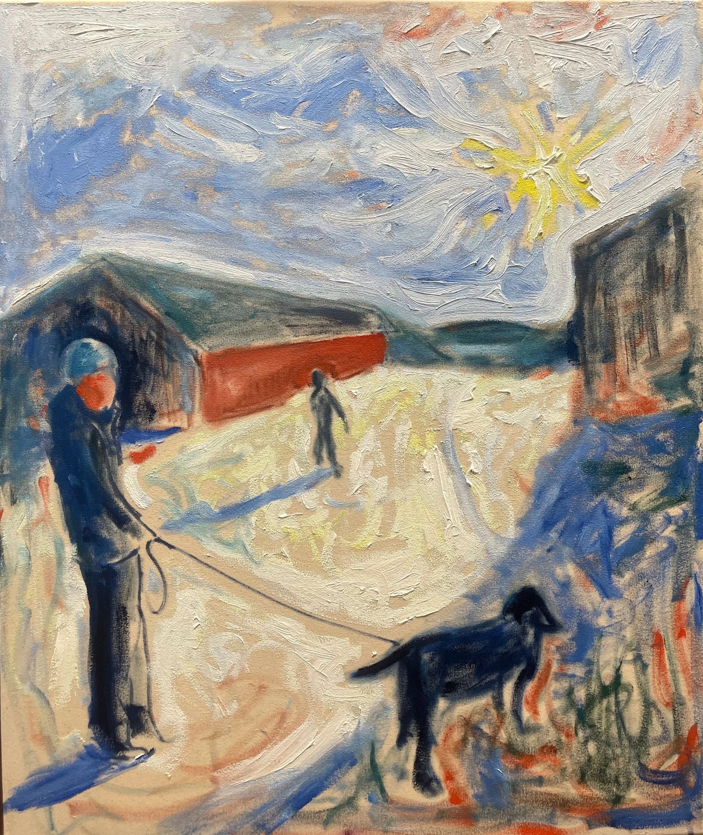 Hund i bånd