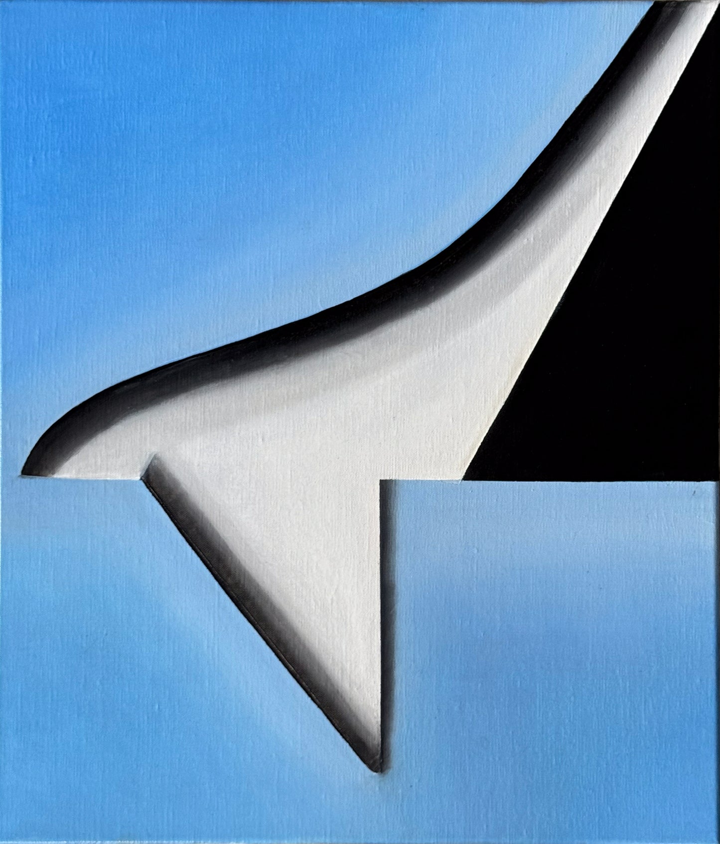 Plain in blue