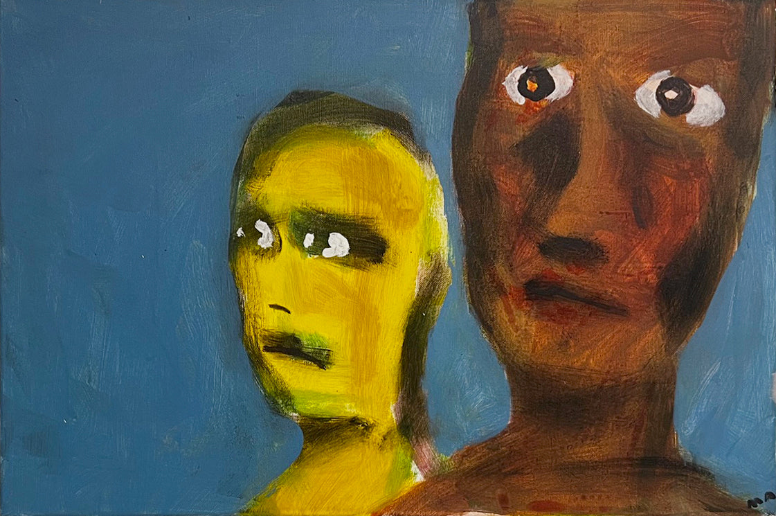 Én brun og én gul